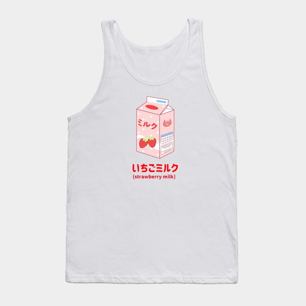 Japanese Strawberry Milk Tank Top by OniSide